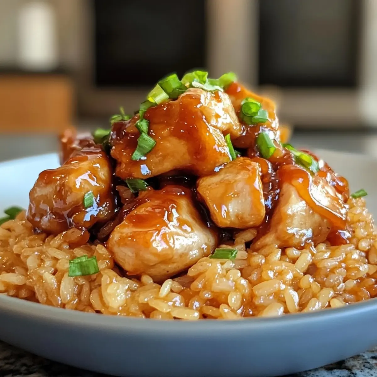 Honey BBQ Chicken Rice