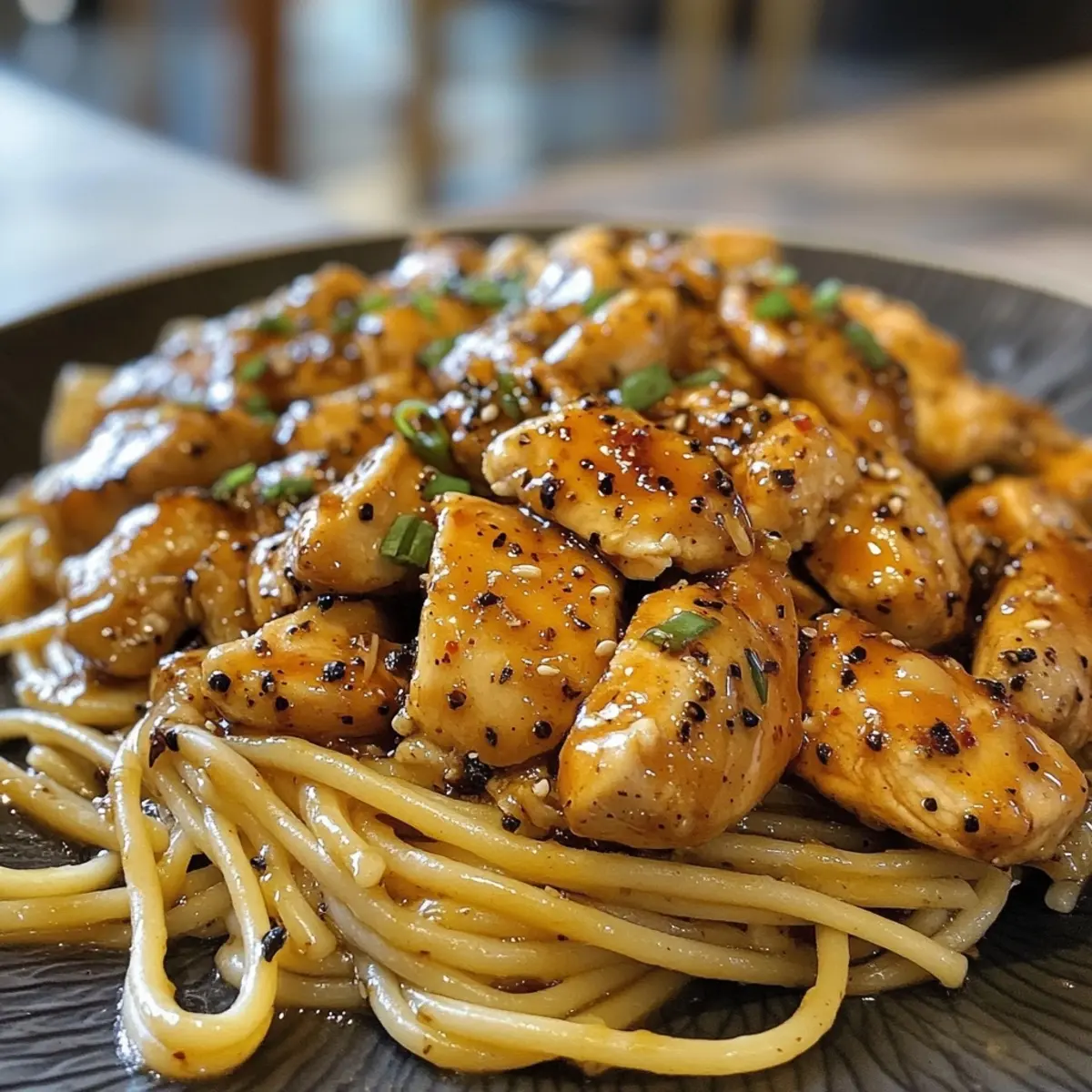 Honey Pepper Chicken Pasta Recipe