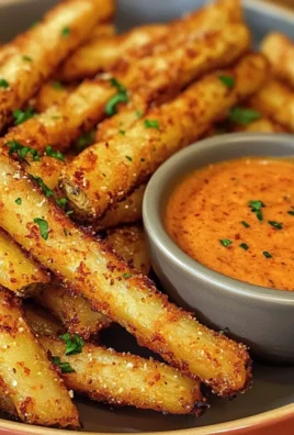 Pickle Fries with Spicy Dipping Sauce