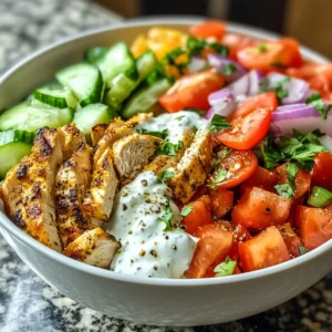 Delicious Greek Chicken Gyro Bowls for Quick Weeknight Dinners