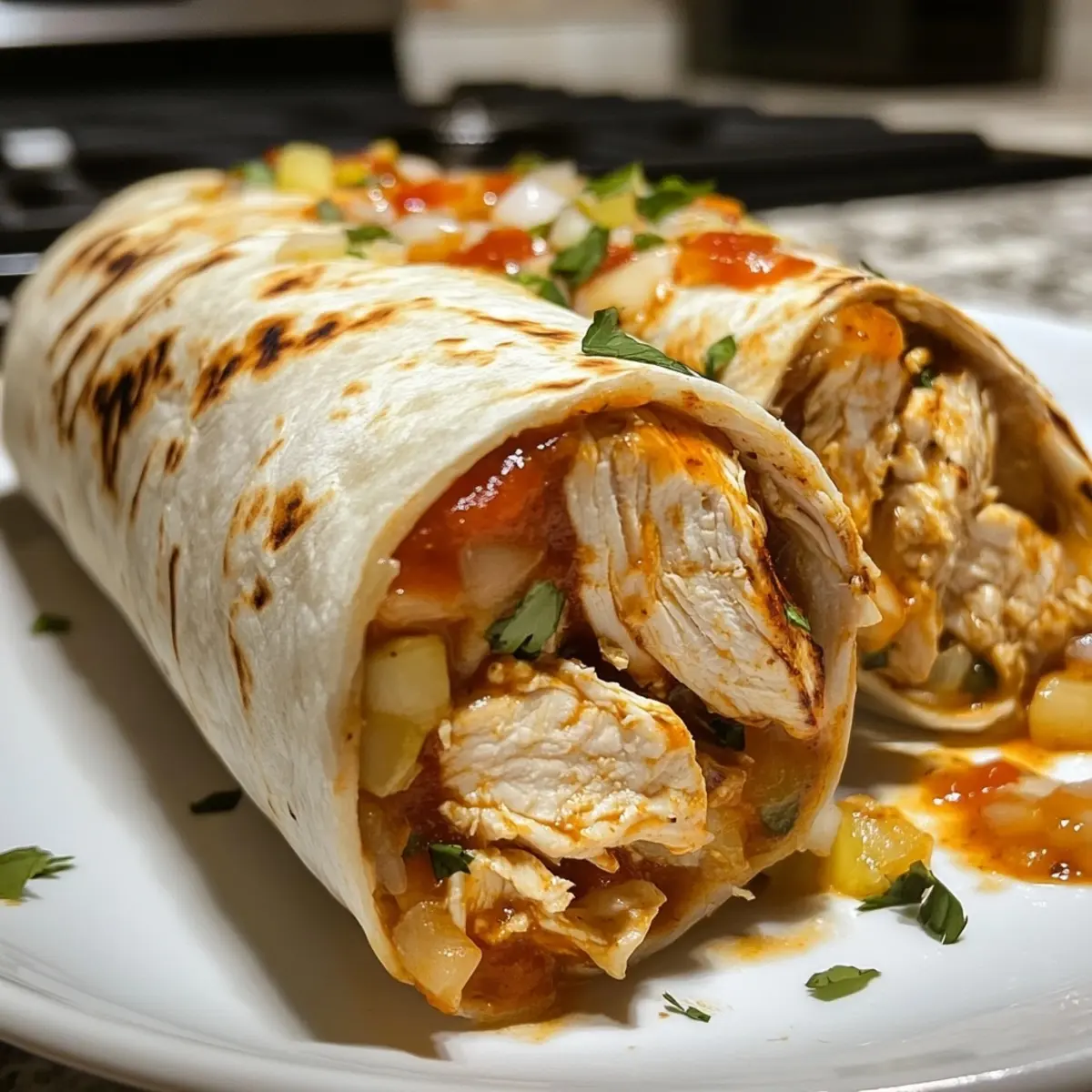 Chipotle Ranch Grilled Chicken Burrito