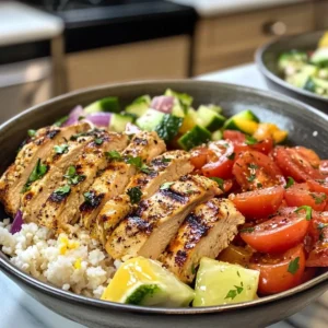 Greek Chicken Bowls