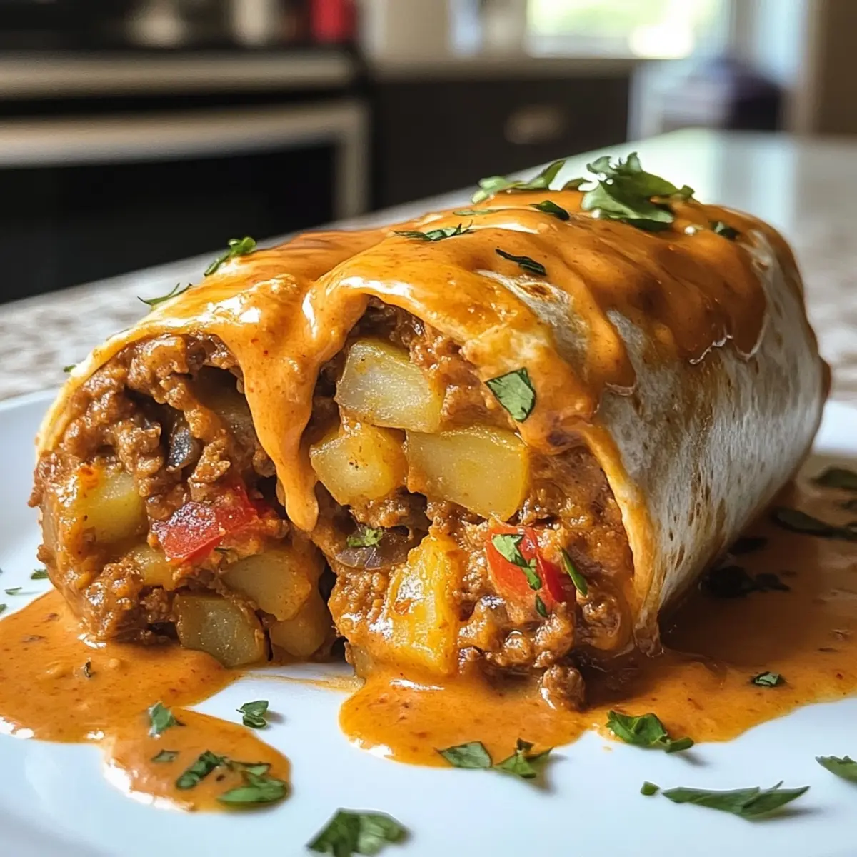 Cheesy Potato Burritos Comfort Meal Recipe