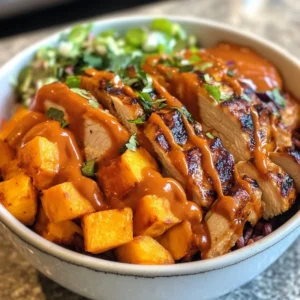 BBQ Chicken Sweet Potato Bowl