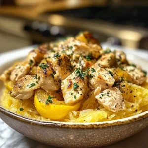 Irresistible Chicken Spaghetti Squash