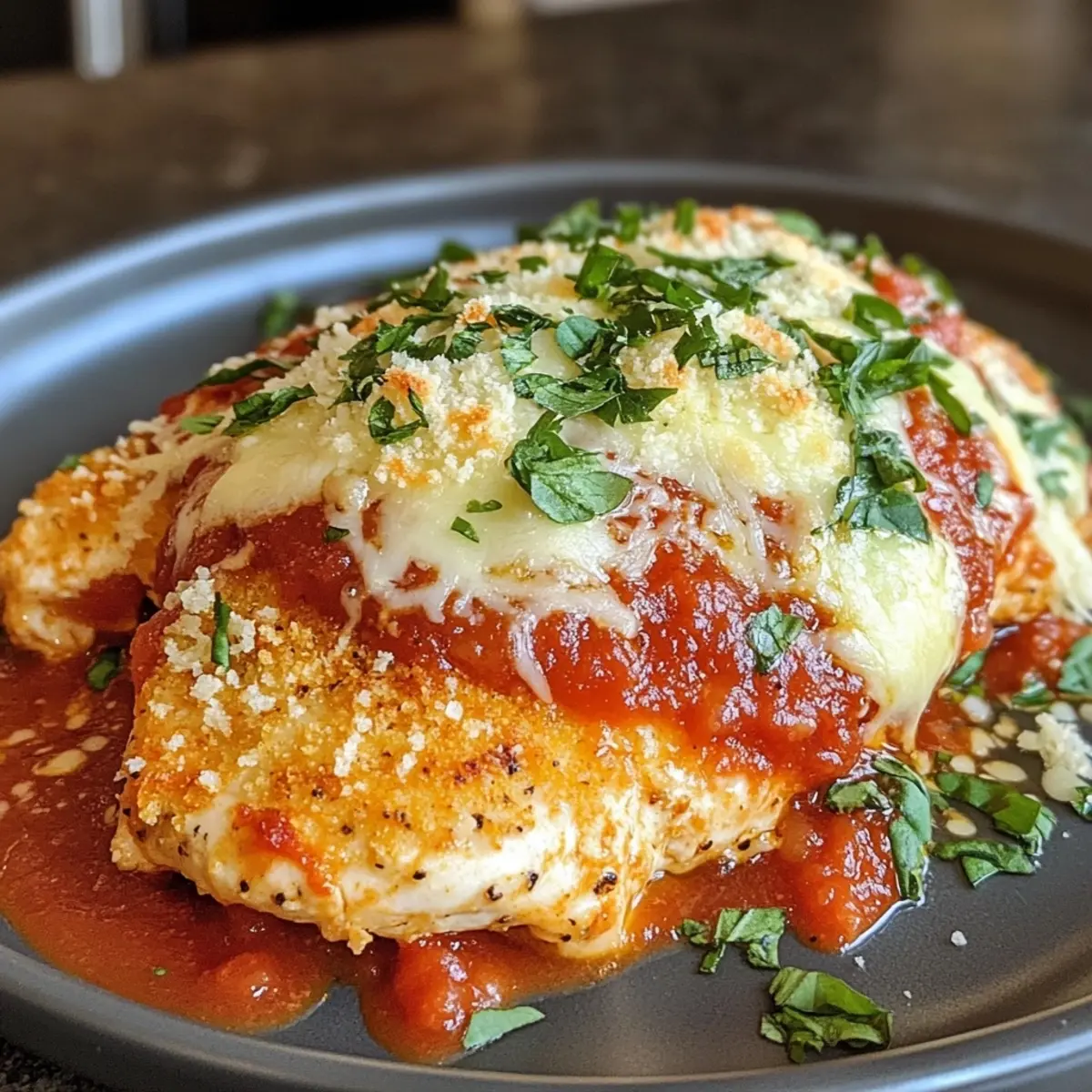 Healthy Baked Chicken Parmesan