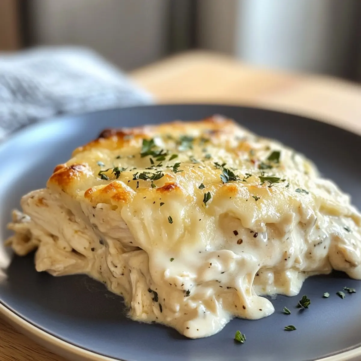 High-Protein Chicken Alfredo Bake for Easy Low-Carb Meal Prep
