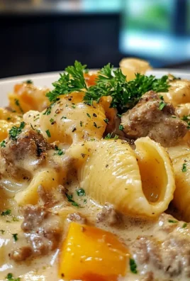 Creamy Beef and Shells