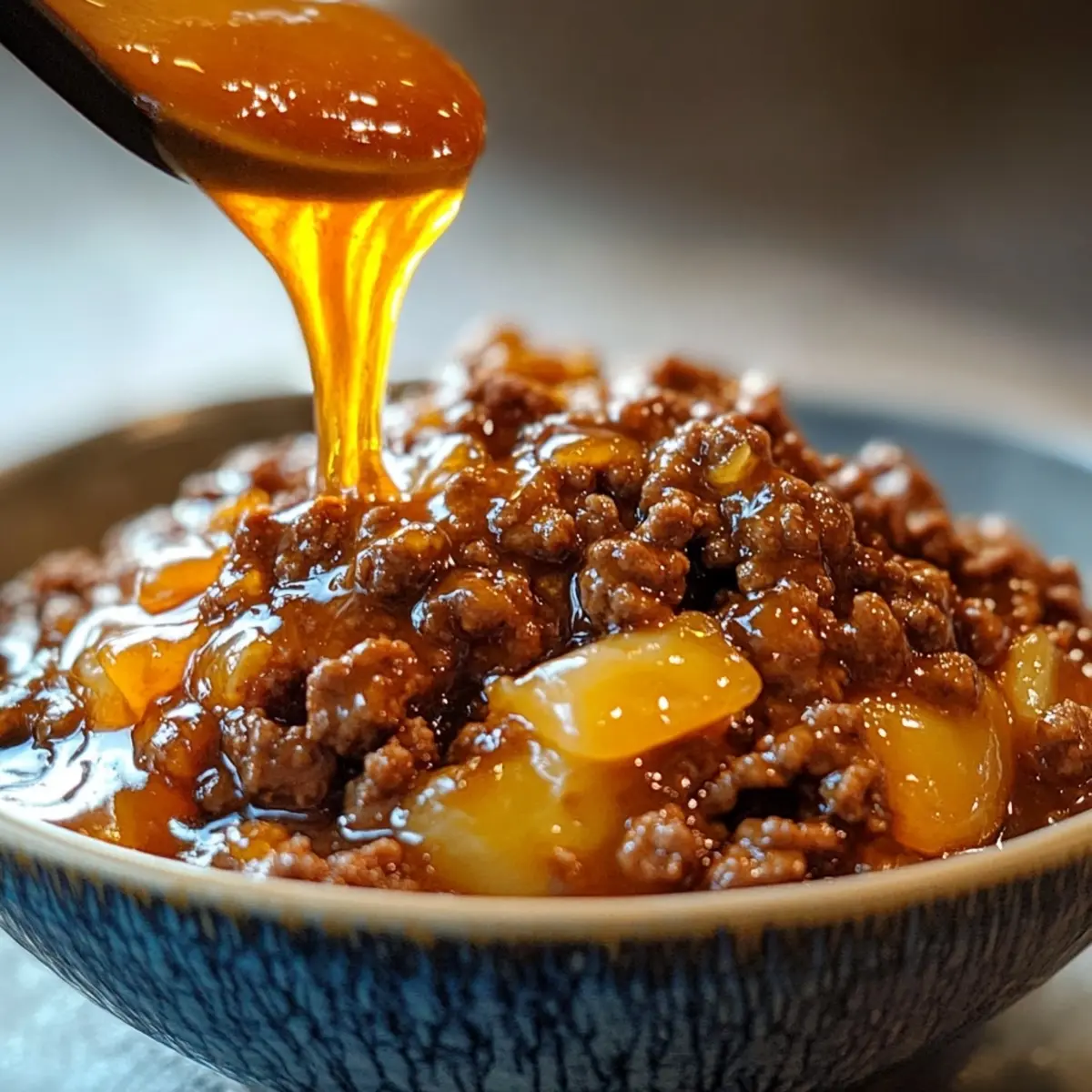 Ground Beef Hot Honey Bowl