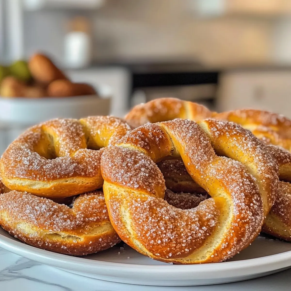 Cinnamon Sugar Soft Pretzels