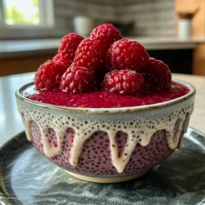 Raspberry Chia Pudding Sweetened with Maple Syrup: A Naturally Sweet Delight