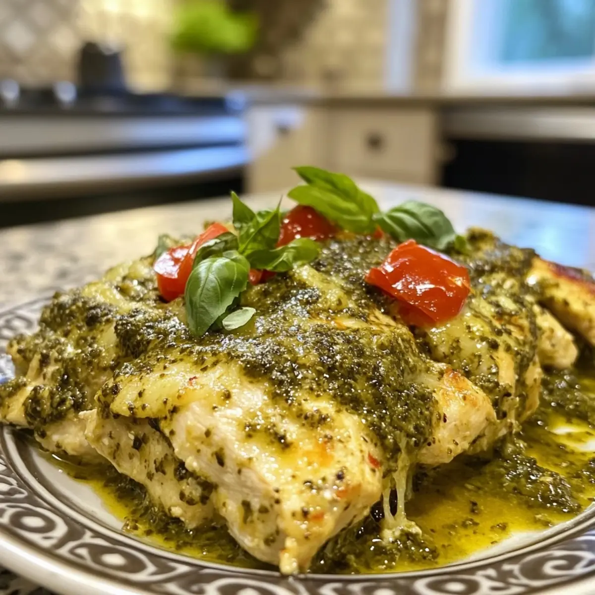 Pesto Chicken Bake