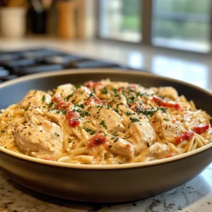 Creamy Tuscan Chicken Orzo