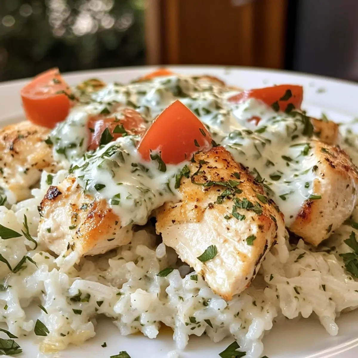 Dump And Bake Chicken Tzatziki Rice for Effortless Flavor