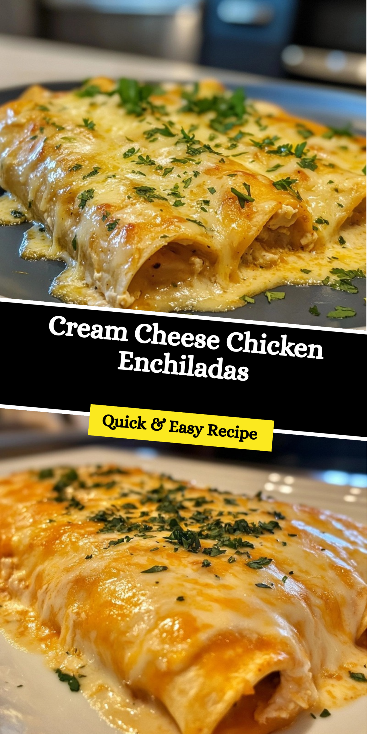 Cream Cheese Chicken Enchiladas
