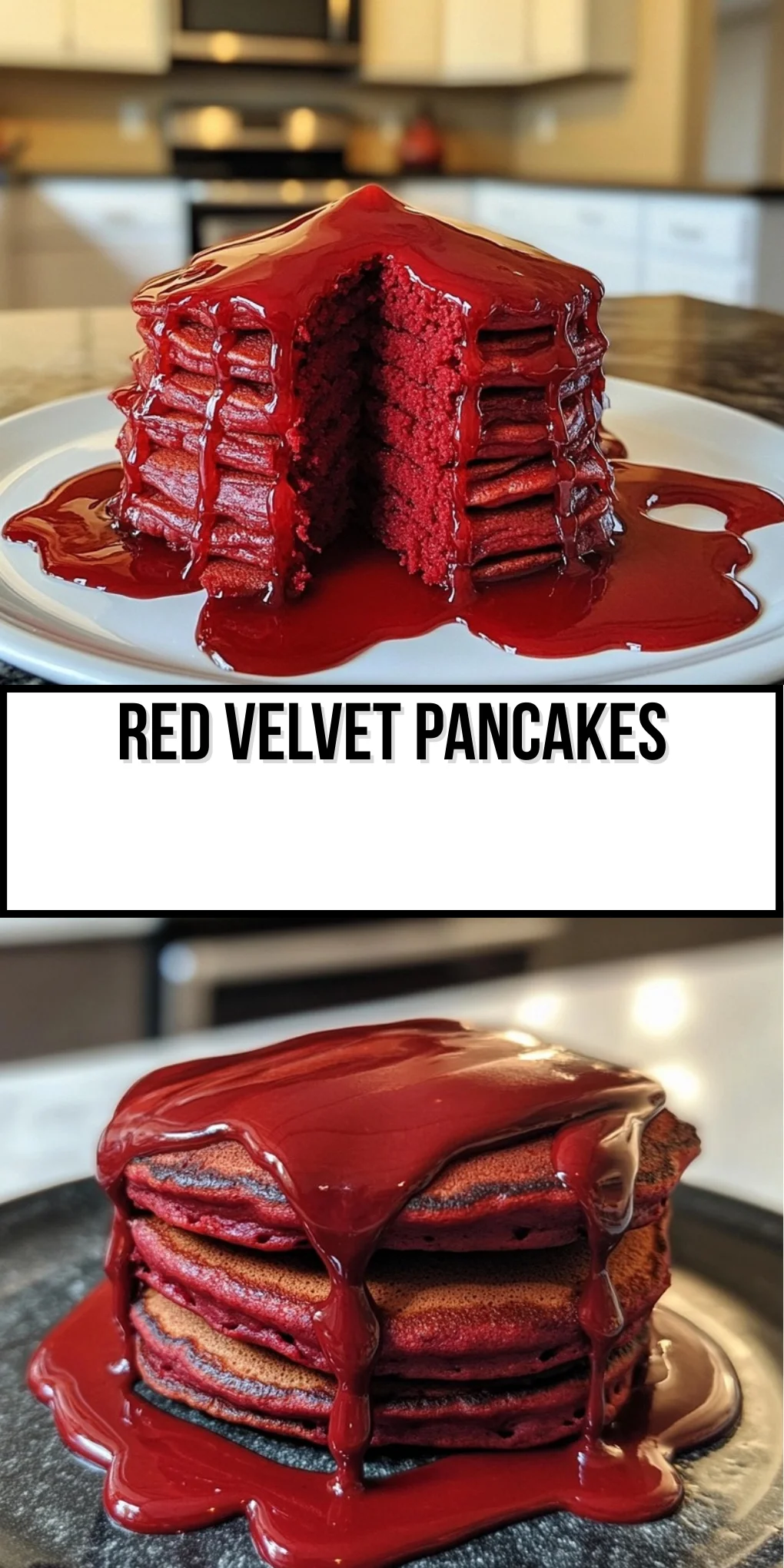 Red Velvet Pancakes