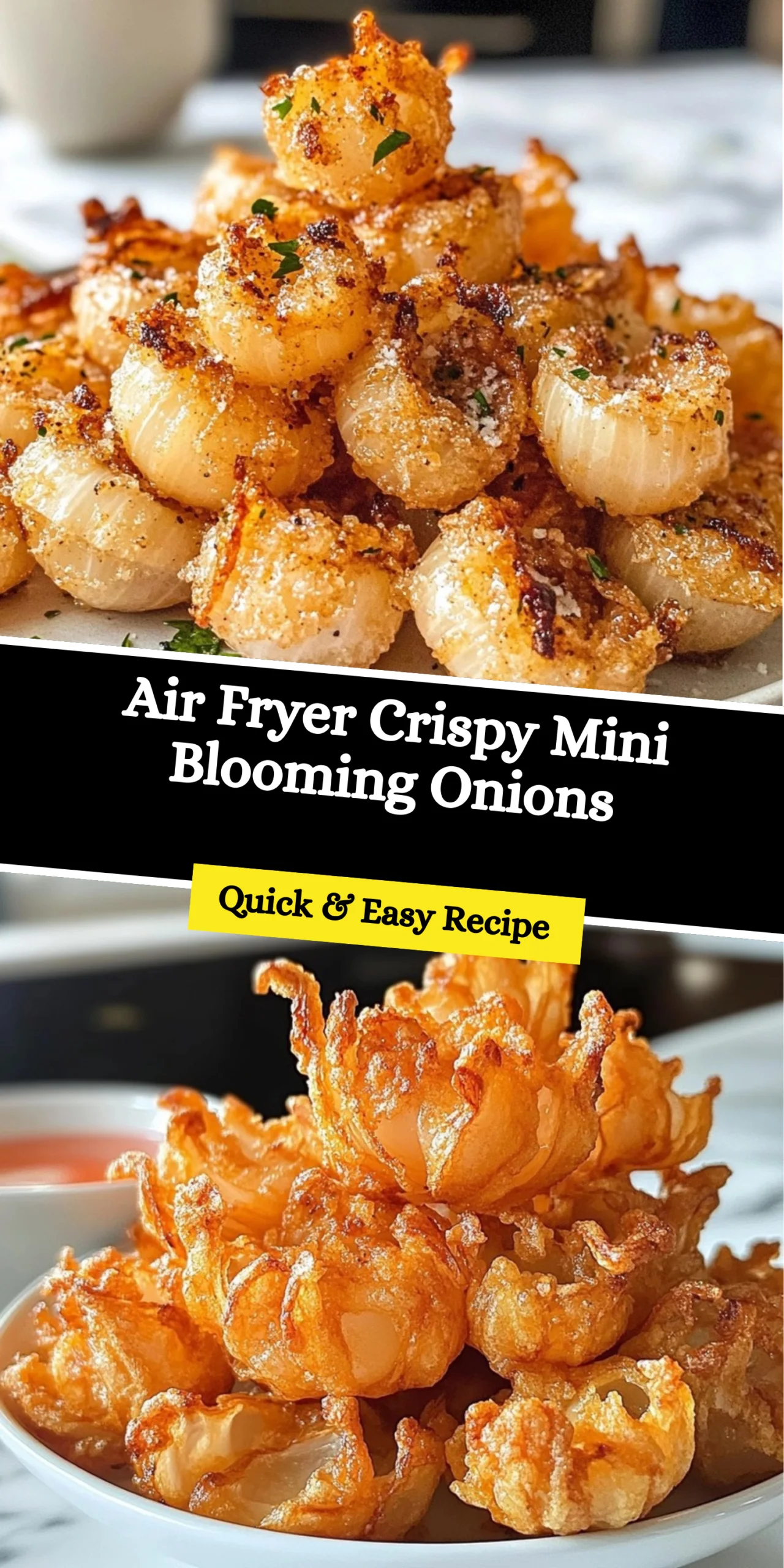 Air Fryer Crispy Mini Blooming Onions