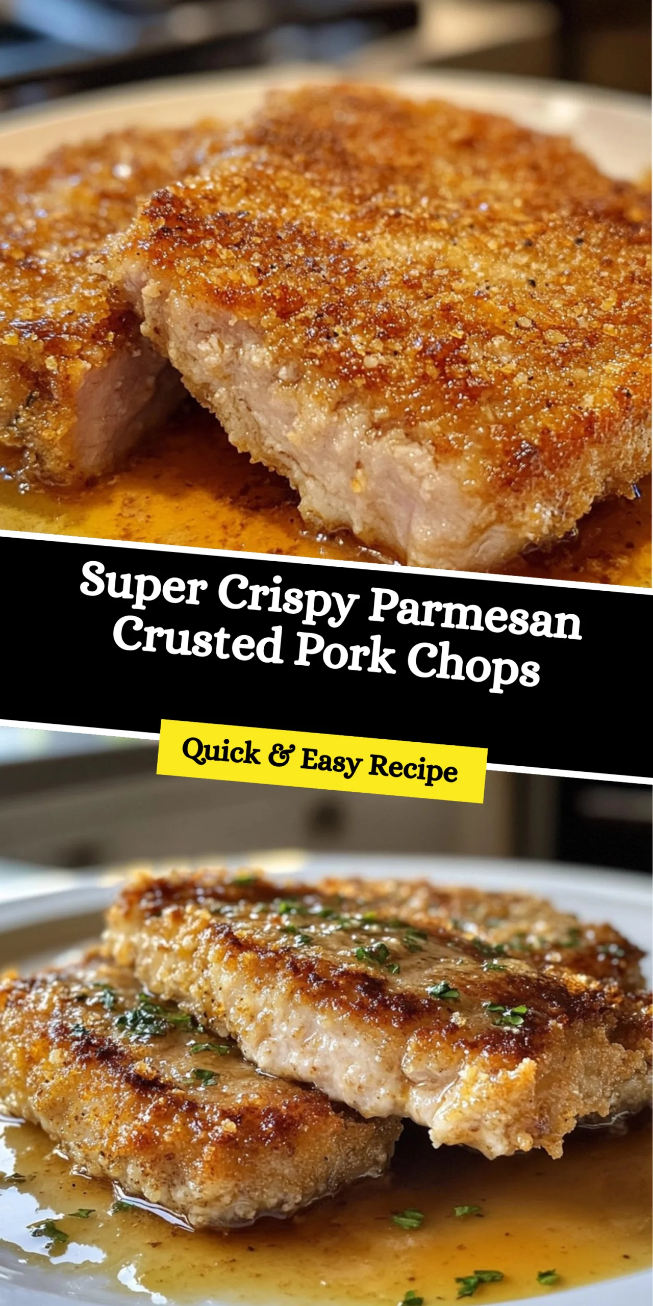 Super Crispy Parmesan Crusted Pork Chops