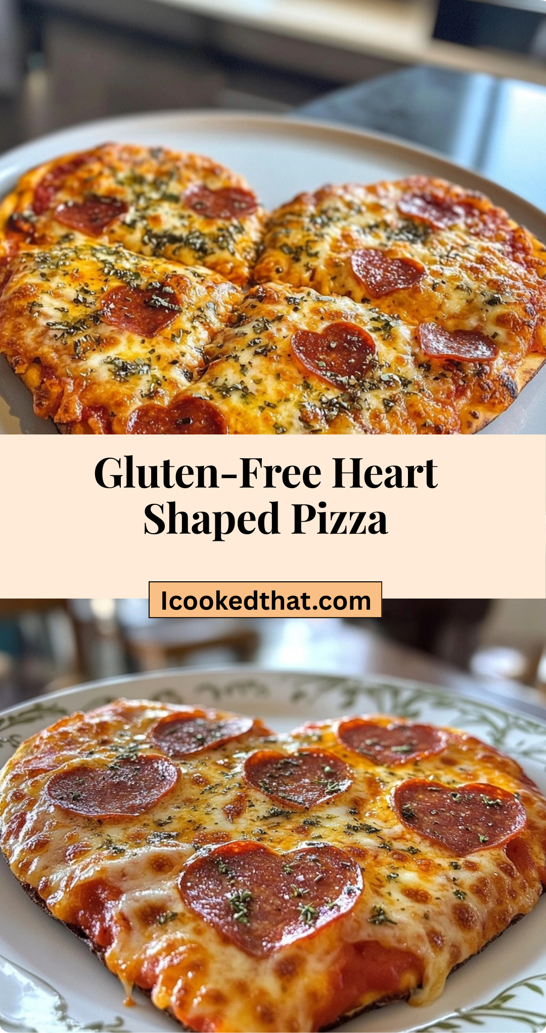 Gluten-Free Heart Shaped Pizza
