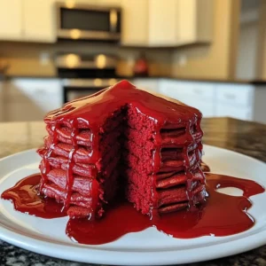 Red Velvet Pancakes