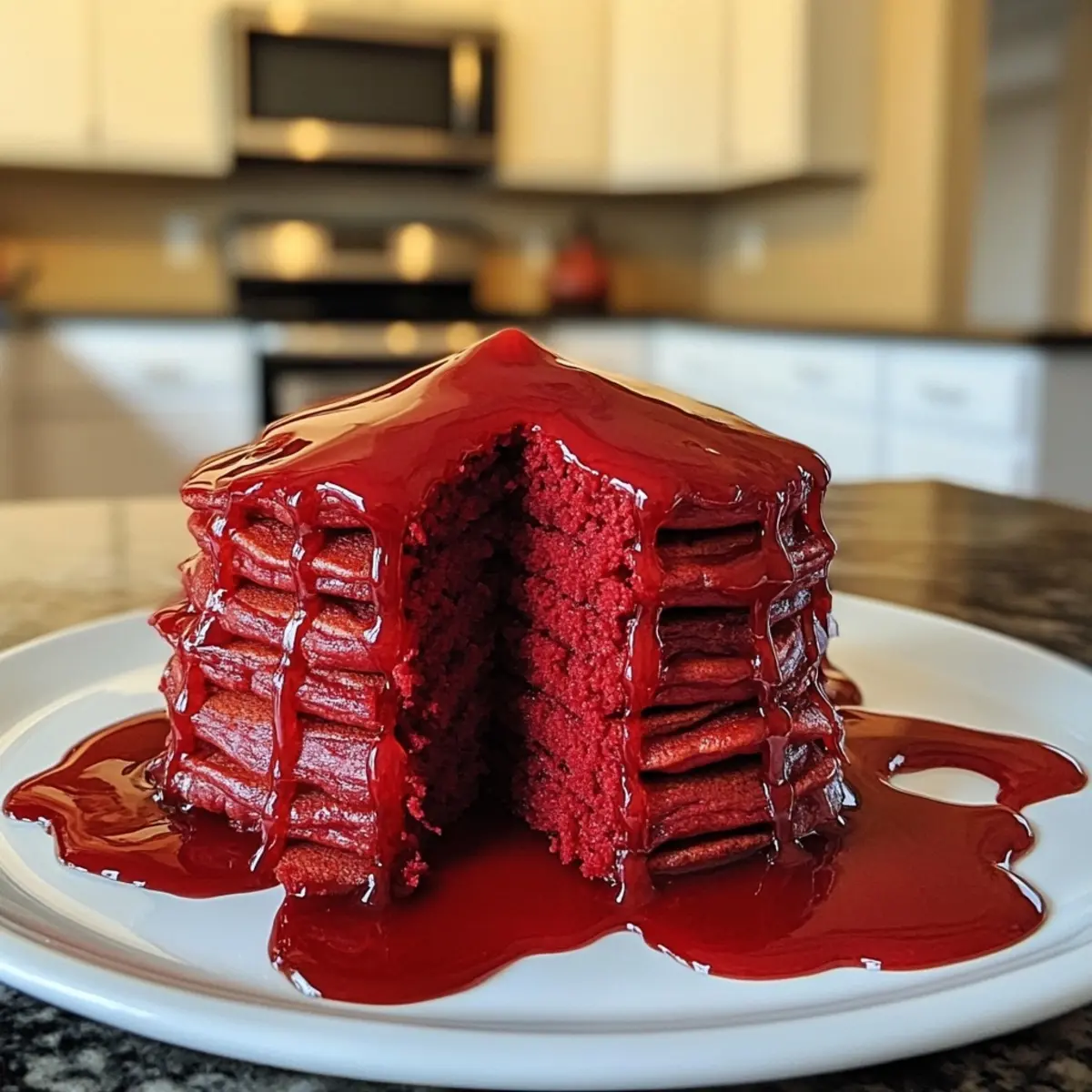 Red Velvet Pancakes