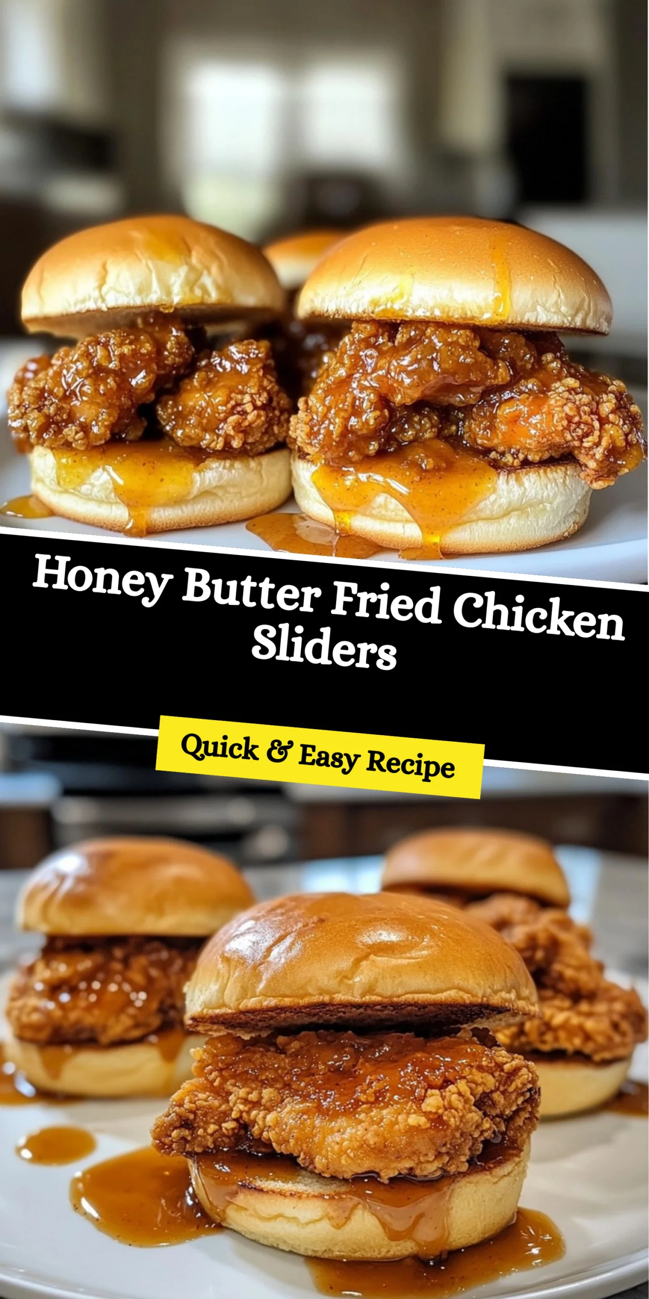 Honey Butter Fried Chicken Sliders