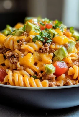 One Pot Cheesy Taco Pasta