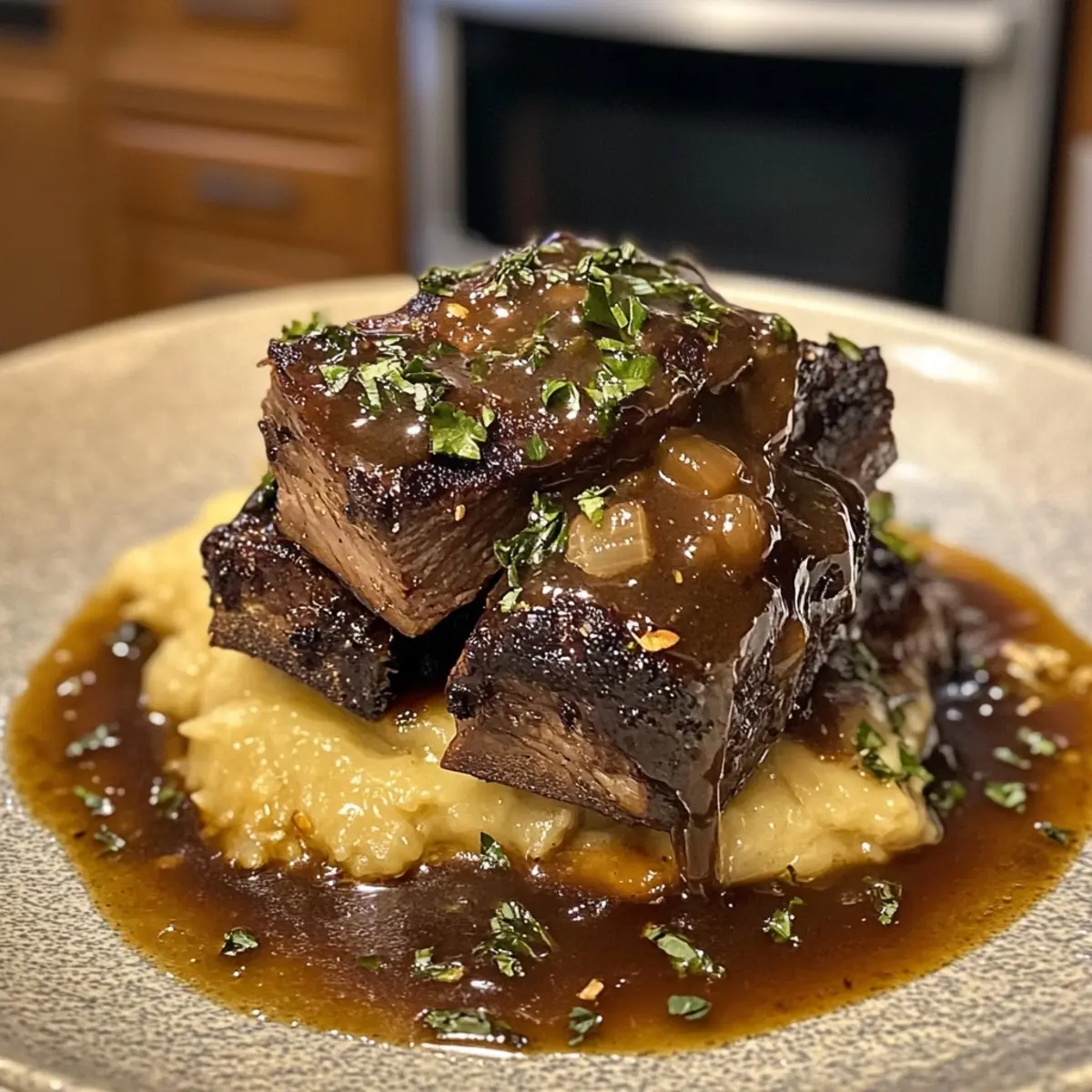 red wine braised short ribs