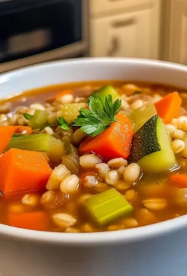 Slow Cooker Veggie Barley Soup