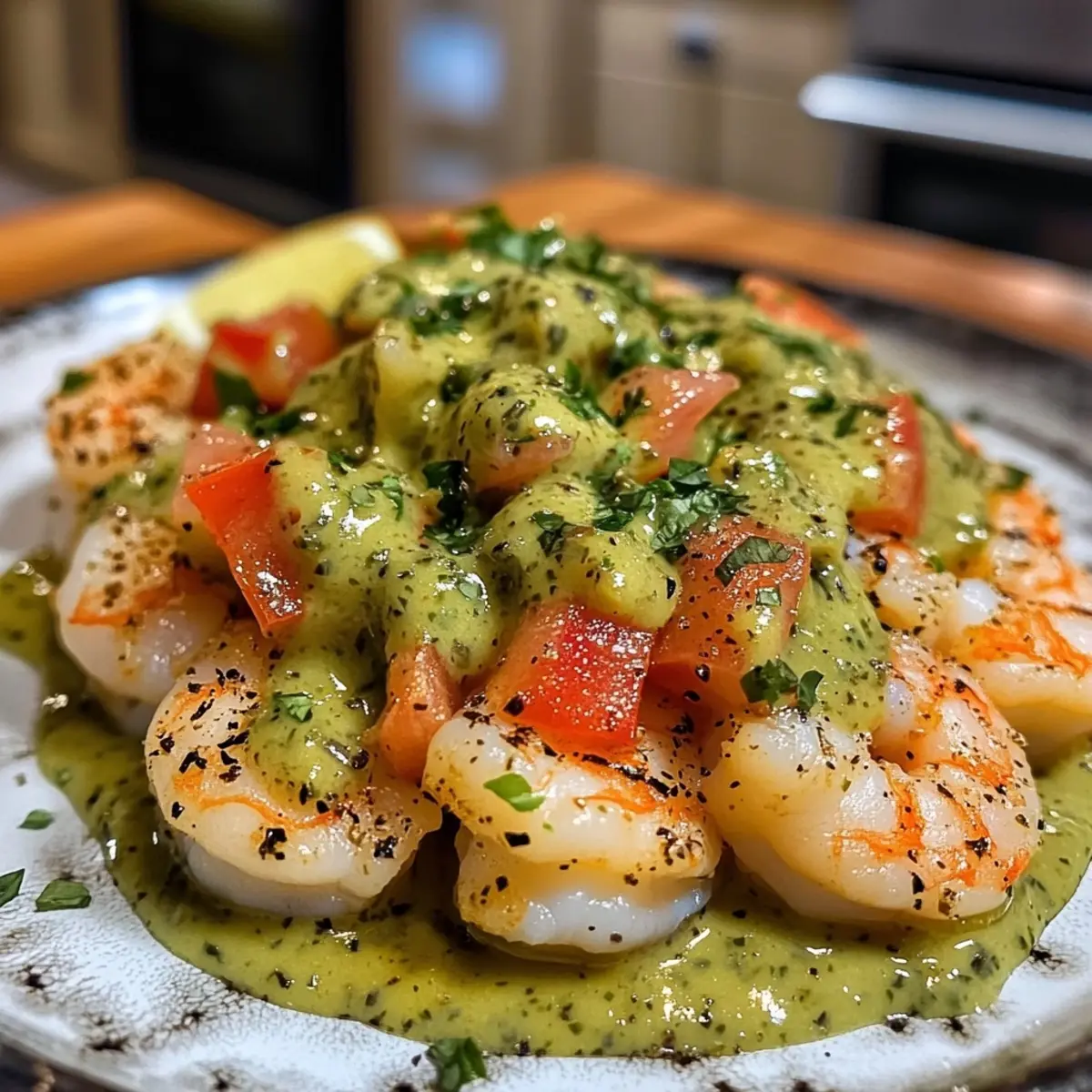 Mexican Aguachile Verde Shrimp