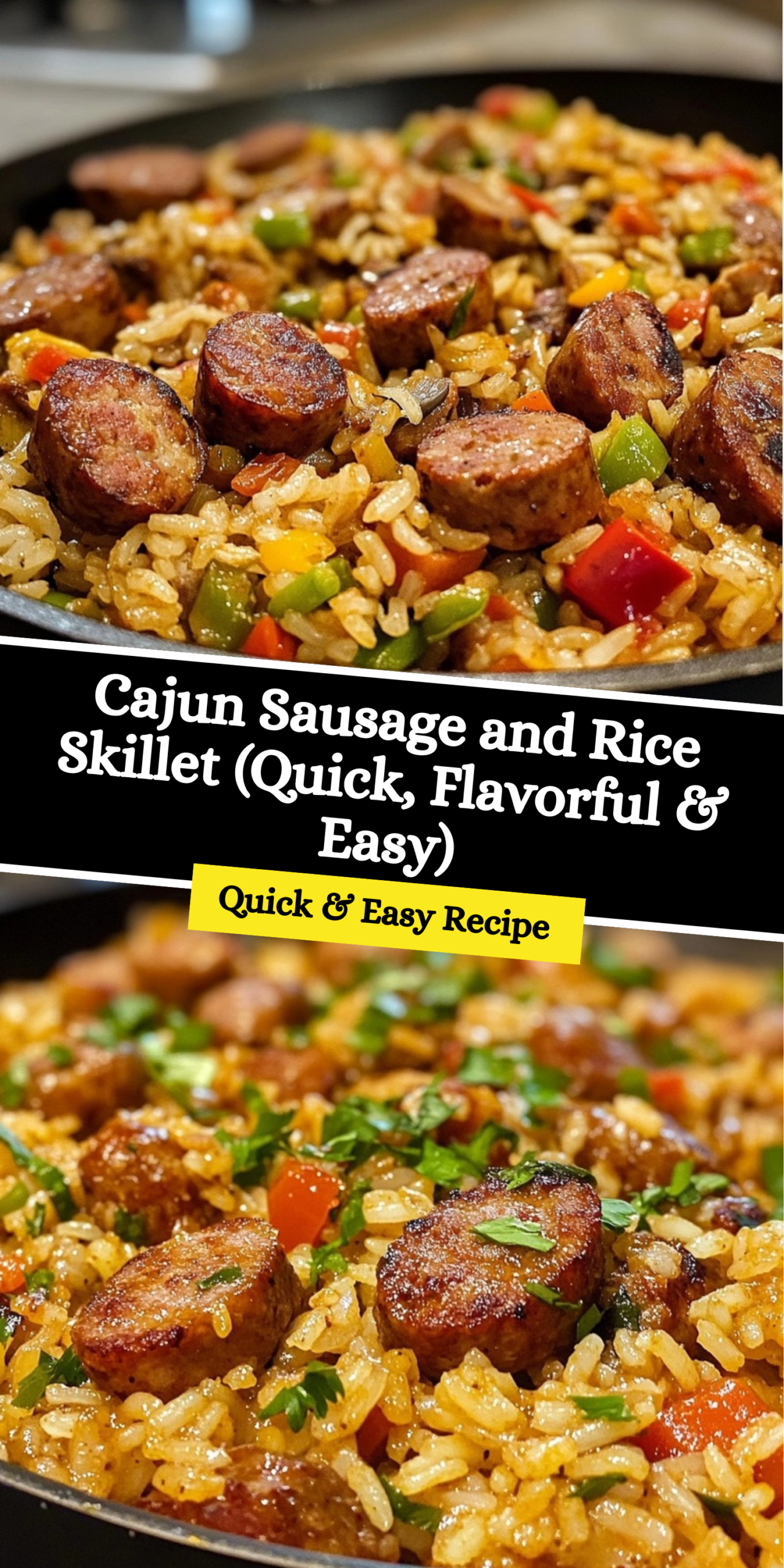 Cajun Sausage and Rice Skillet (Quick, Flavorful & Easy)