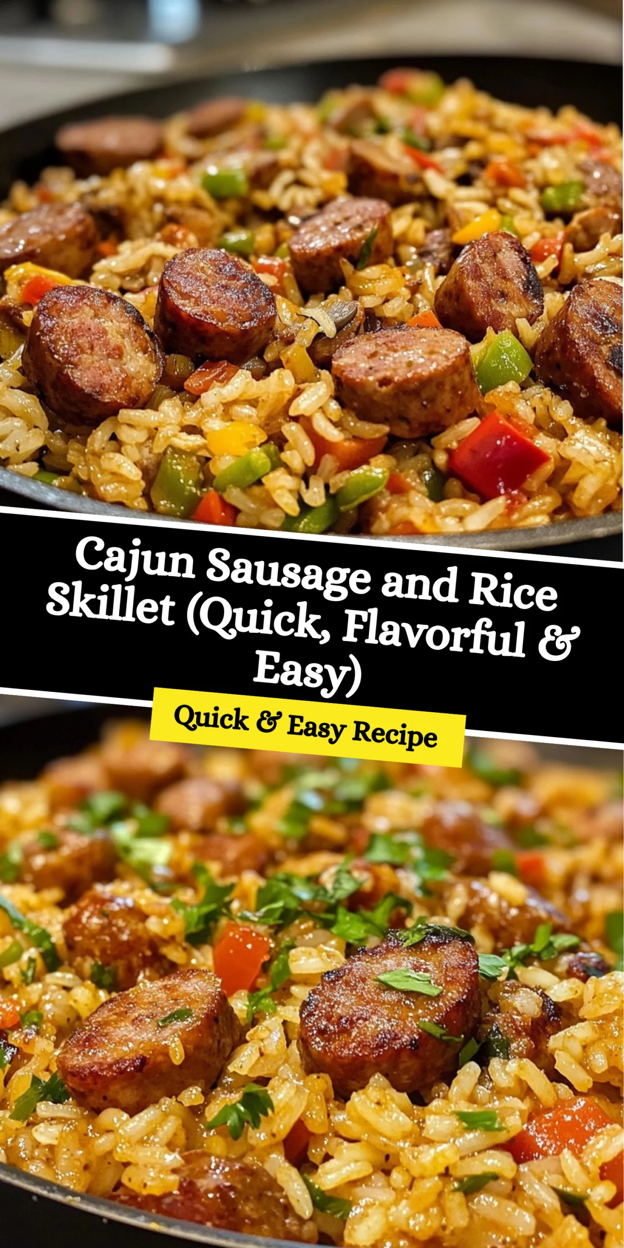 Cajun Sausage and Rice Skillet (Quick, Flavorful & Easy)