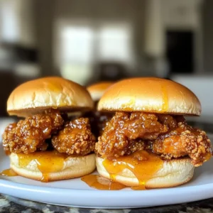 Honey Butter Fried Chicken Sliders