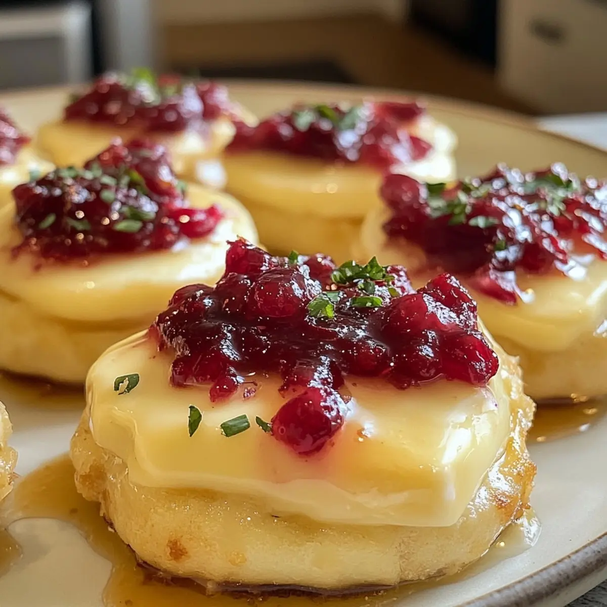 Baked Brie Cranberry Bites