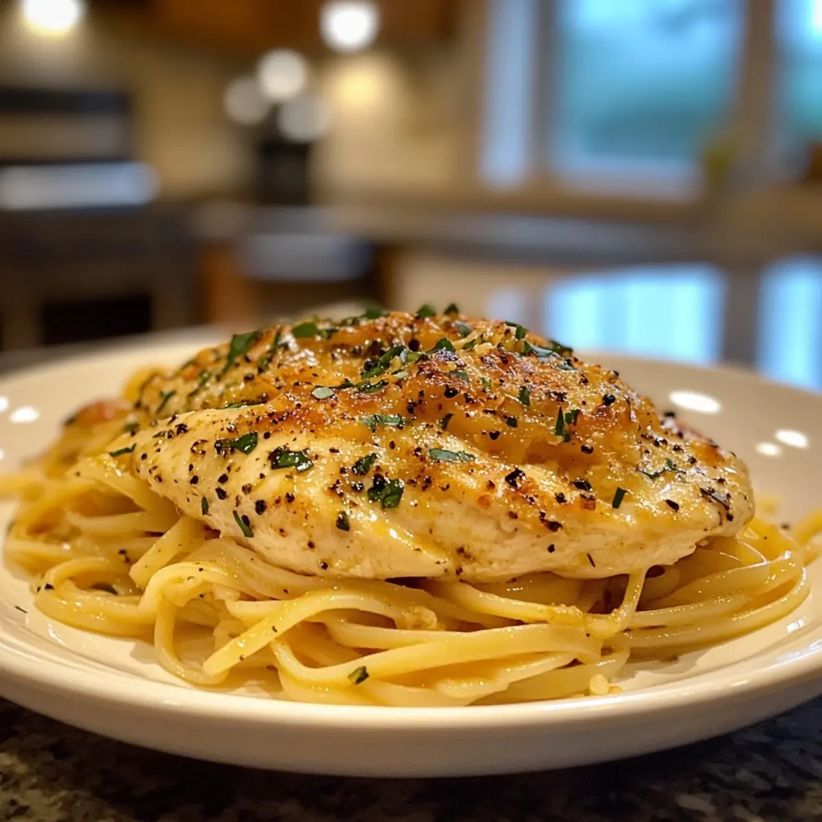 Oven Baked Chicken Linguinie