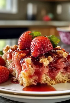 Strawberry Balsamic Dump Cake