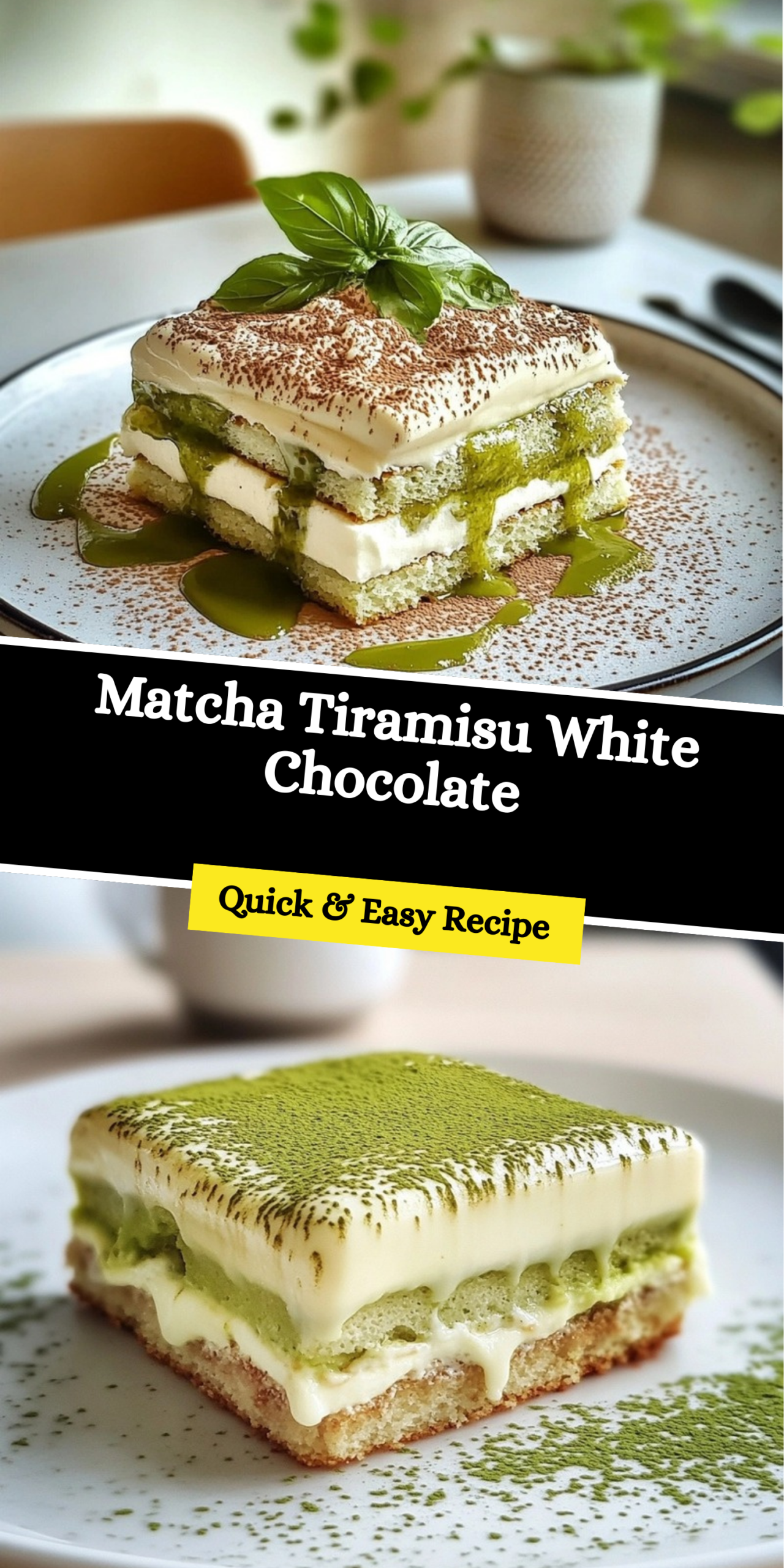 Matcha Tiramisu White Chocolate