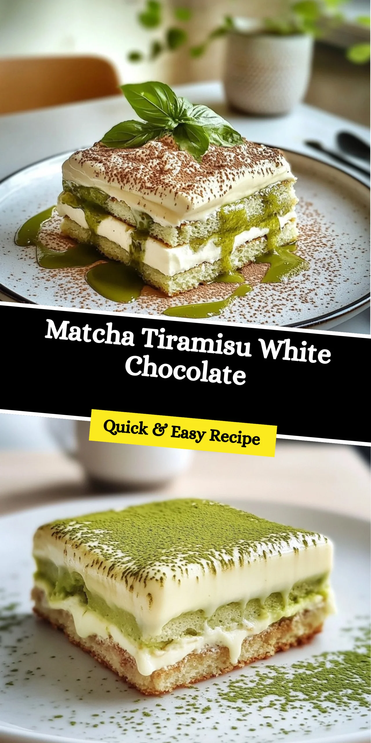 Matcha Tiramisu White Chocolate