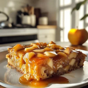Salted Caramel Apple Sheet Cake