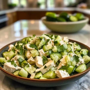 Cold Cucumber Chicken Salad