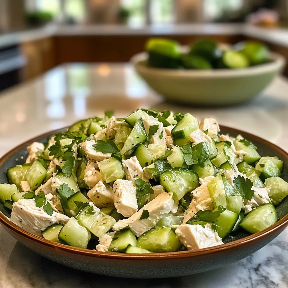 Cold Cucumber Chicken Salad