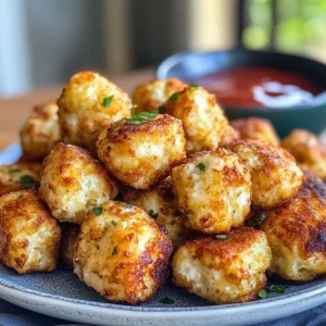Two Ingredient Cottage Cheese Tots