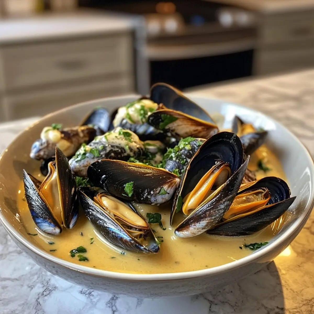 White Wine Mussels Bowl