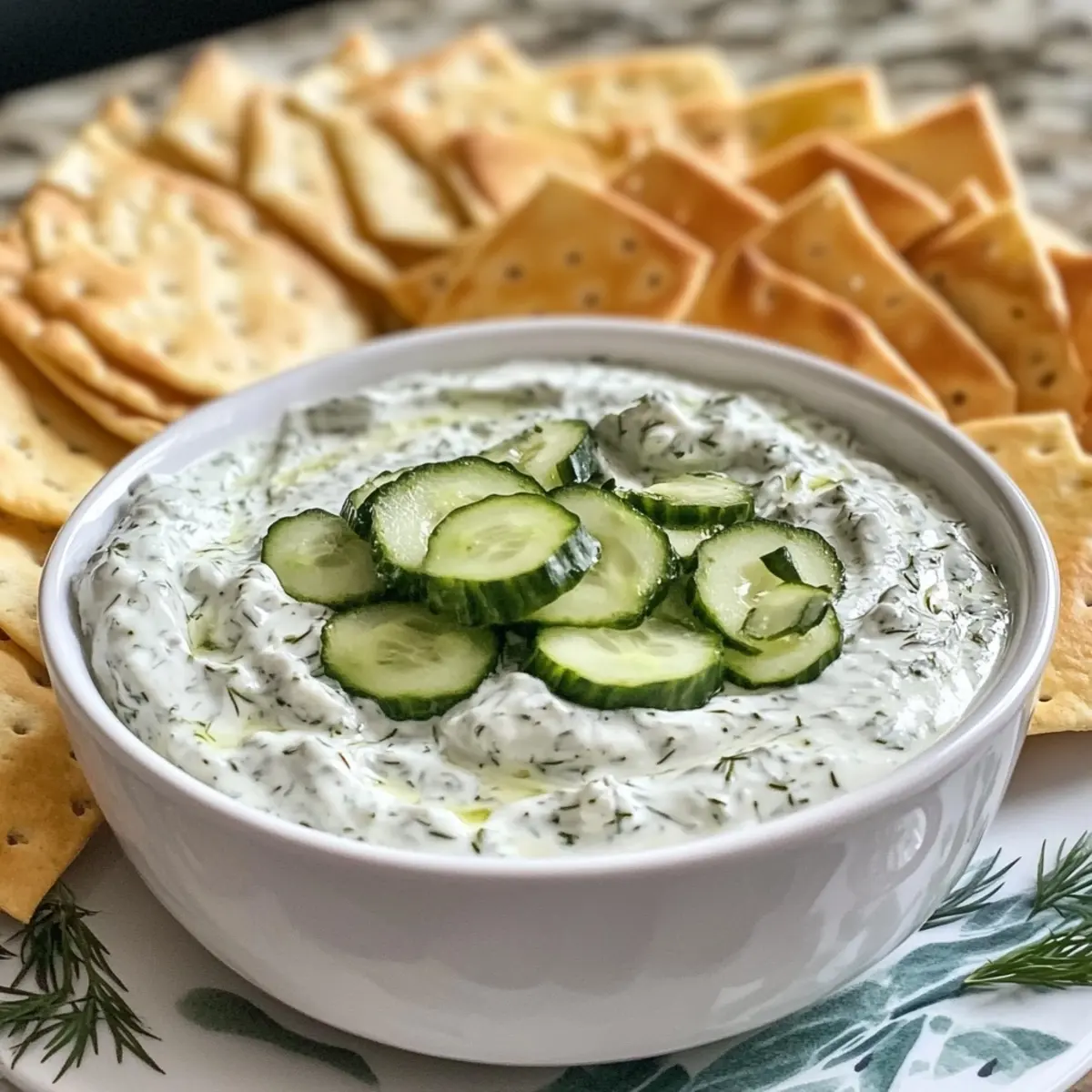 Creamy Dill Cucumber Dip