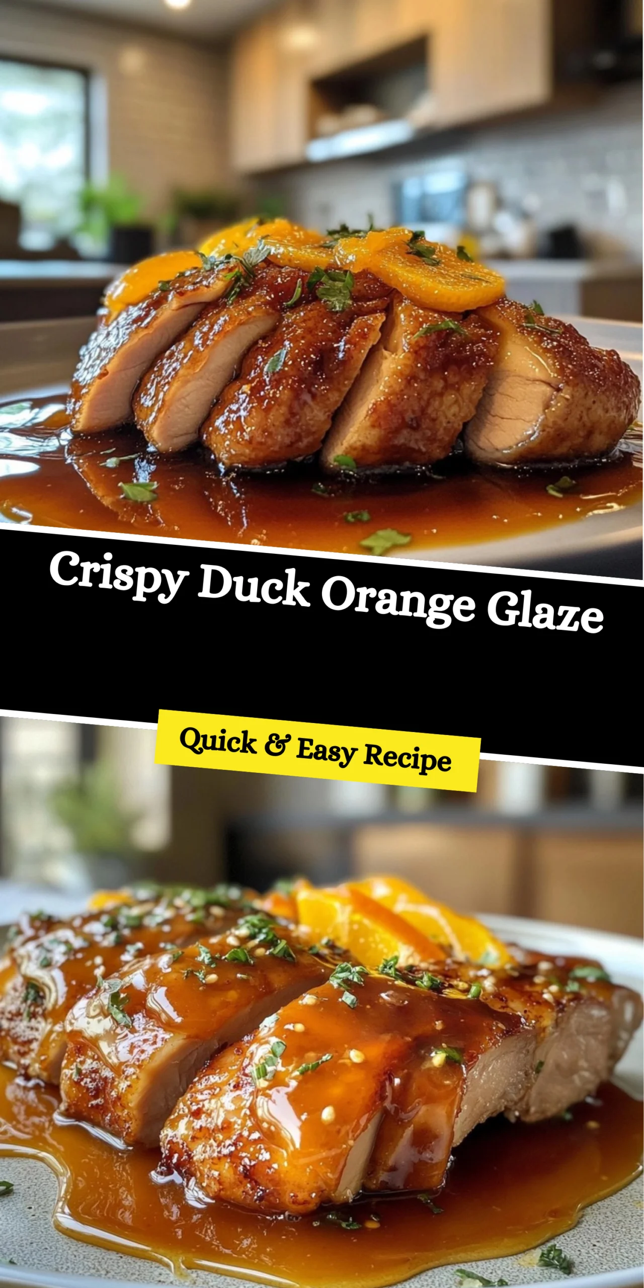 Crispy Duck Orange Glaze