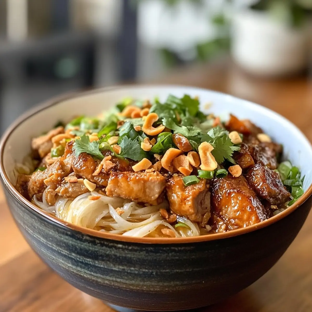 Vietnamese Bún Chả Noodle Bowl