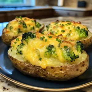 Twice Baked Broccoli Cheese Potatoes