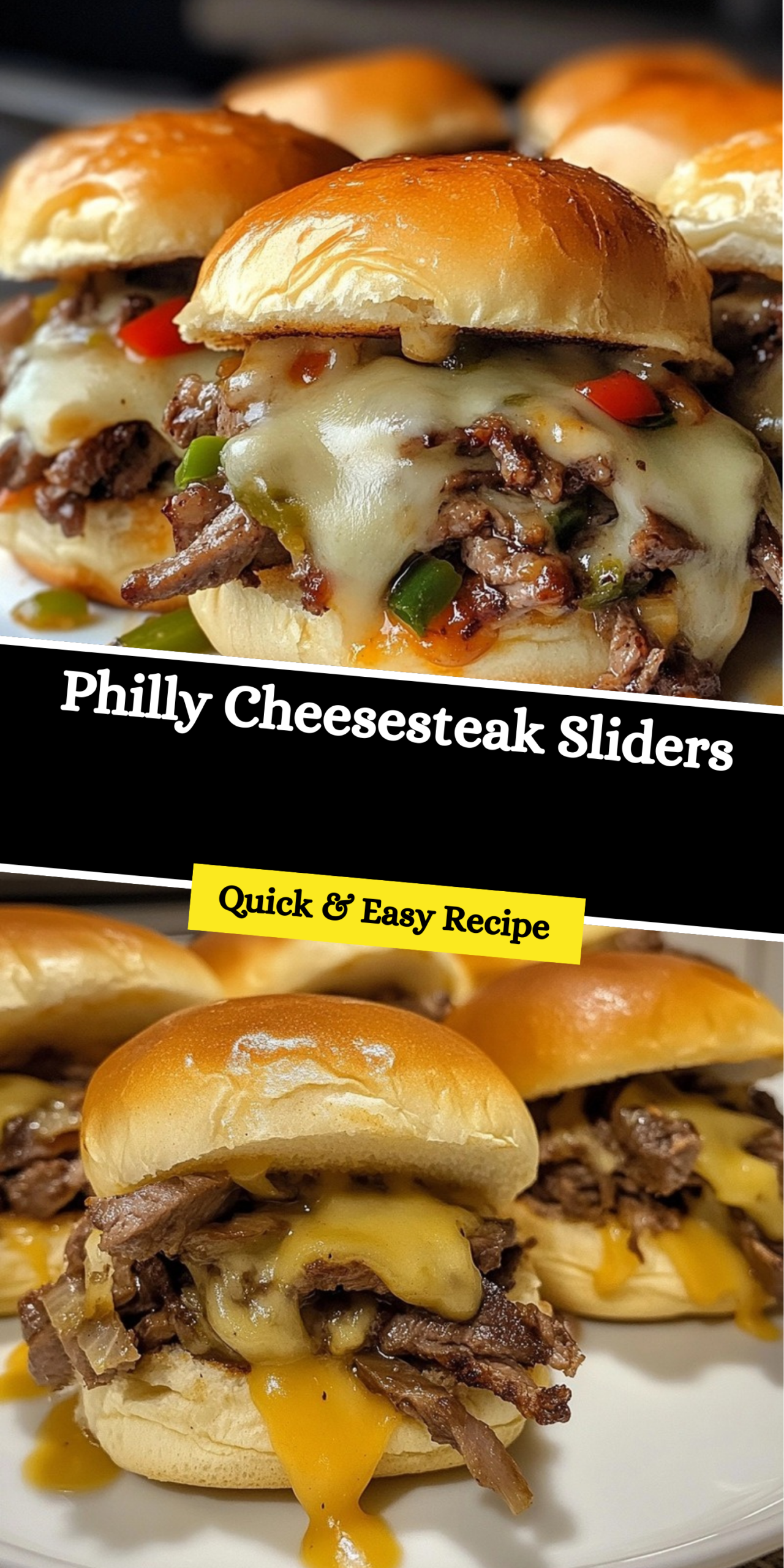 Philly Cheesesteak Sliders