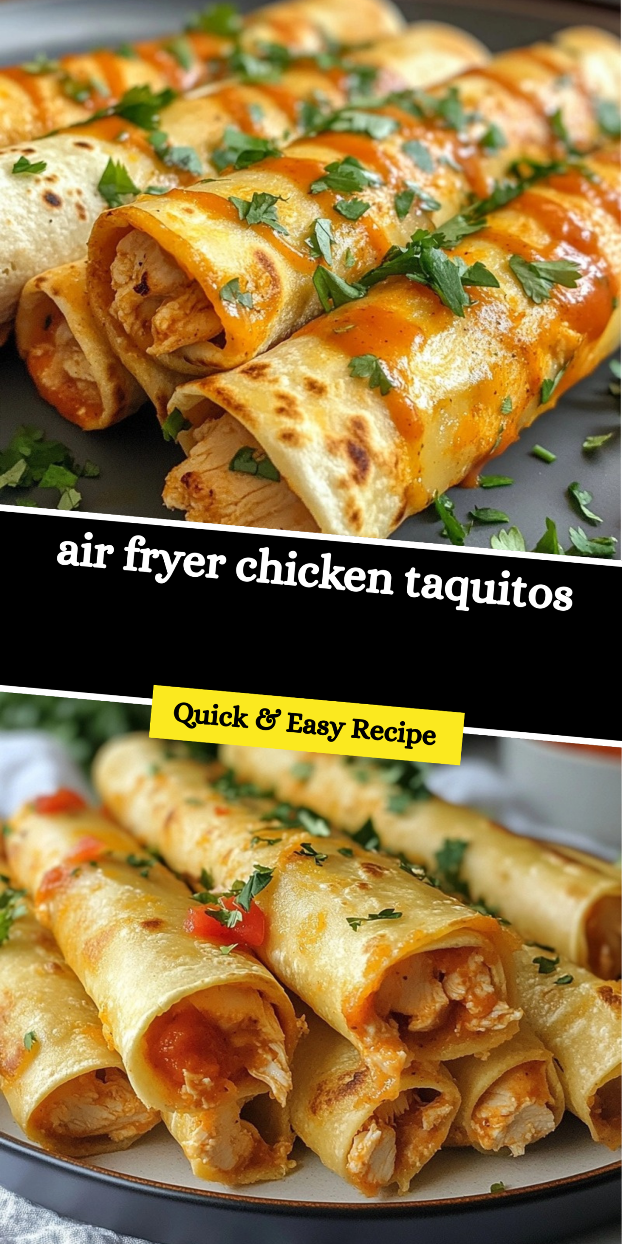 air fryer chicken taquitos