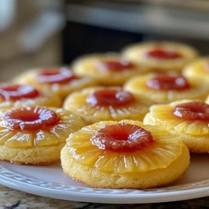 Pineapple Upside Down Sugar Cookies